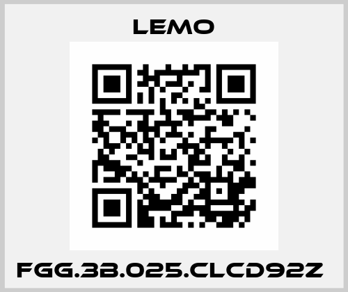 FGG.3B.025.CLCD92Z  Lemo