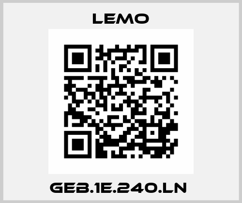 GEB.1E.240.LN  Lemo