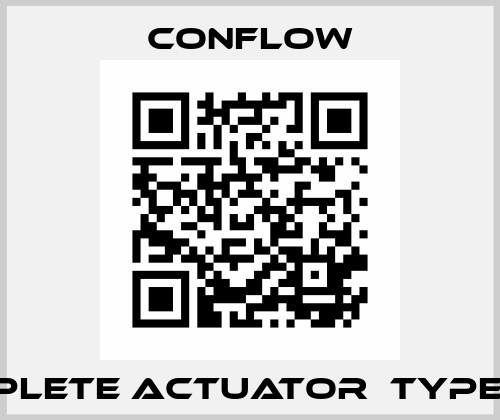 COMPLETE ACTUATOR  TYPE:T80  CONFLOW