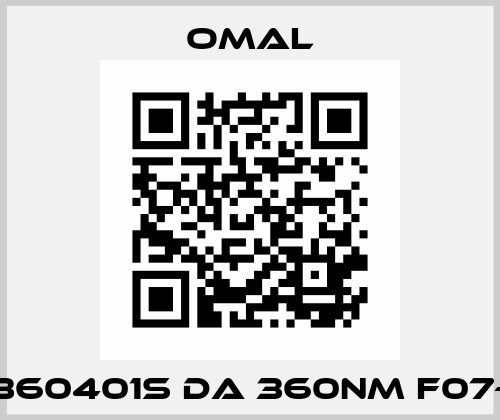 DA360401S DA 360NM F07-F10 Omal