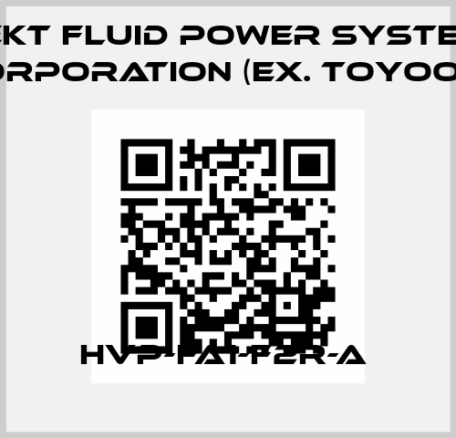 HVP-FA1-F2R-A  JTEKT FLUID POWER SYSTEMS CORPORATION (ex. Toyooki)