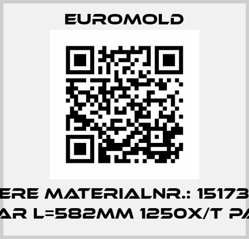 (Unsere Materialnr.: 15173 BUS BAR L=582MM 1250X/T PAI) EUROMOLD