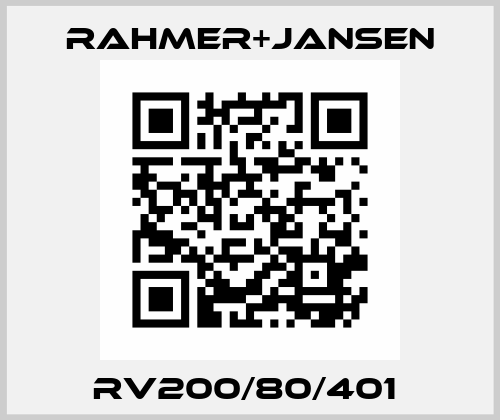 RV200/80/401  Rahmer+Jansen