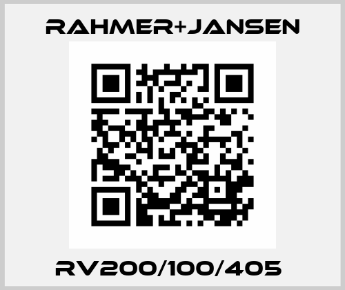 RV200/100/405  Rahmer+Jansen