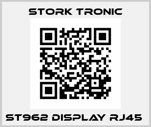 ST962 Display RJ45  Stork tronic