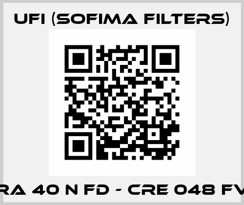 ERA 40 N FD - CRE 048 FV 1 Ufi (SOFIMA FILTERS)