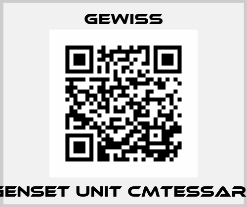 GENSET UNIT CMTESSARI  Gewiss