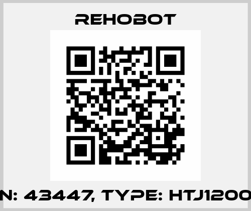 P/N: 43447, Type: HTJ1200-2 Rehobot