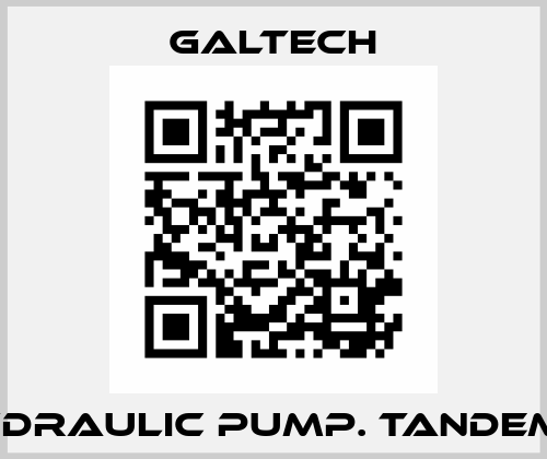 HYDRAULIC PUMP. TANDEM3  Galtech