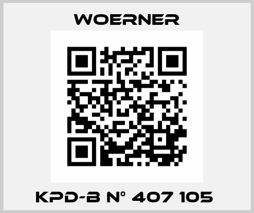 KPD-B N° 407 105  Woerner