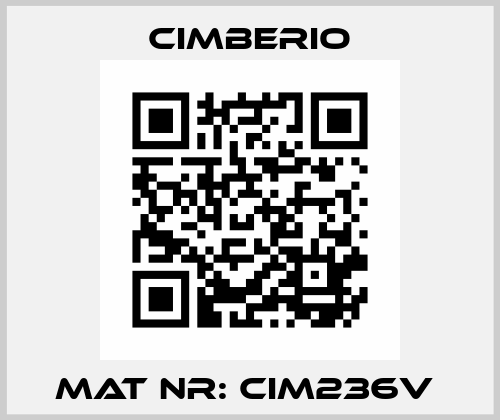 Mat Nr: CIM236V  Cimberio
