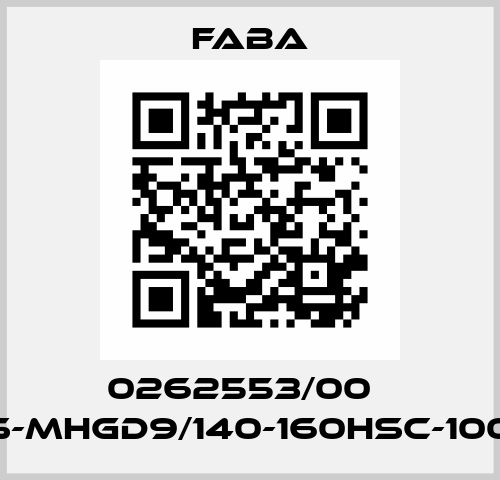 0262553/00    ES-MHGD9/140-160HSC-1000  Faba