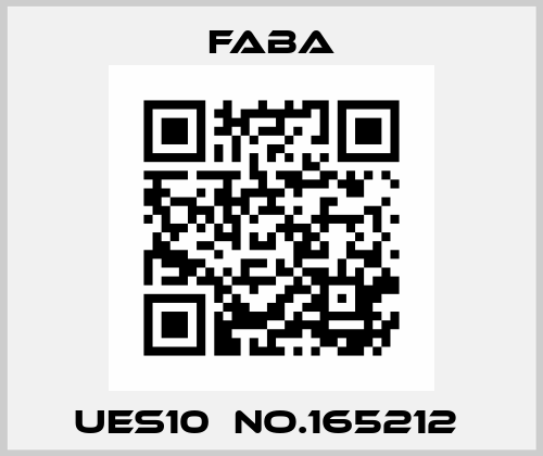 UES10  NO.165212  Faba