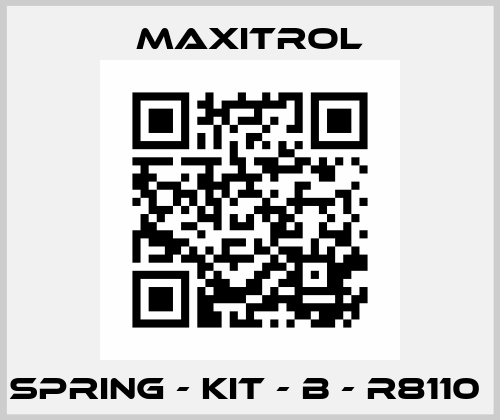 Spring - KIT - B - R8110  MAXITROL COMPANY