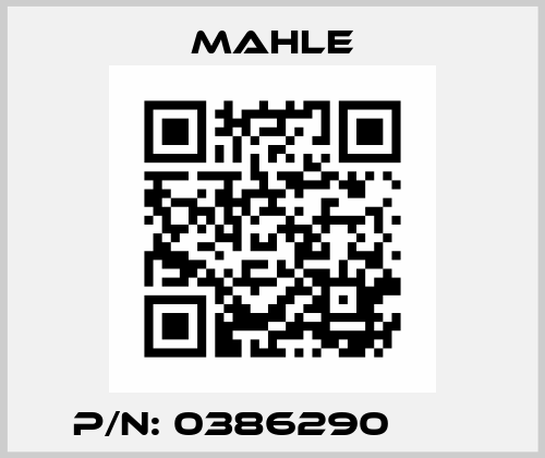 P/N: 0386290        MAHLE