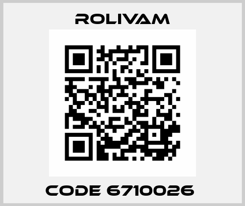 Code 6710026  Rolivam