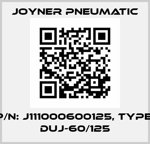 P/N: J111000600125, Type: DUJ-60/125 Knorr Pneumatik