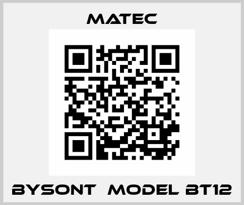 BYSONT  model BT12 Matec