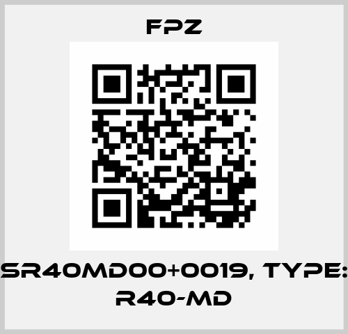 P/N: SR40MD00+0019, Type: SCL R40-MD Fpz
