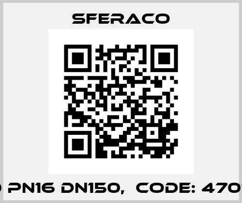 470 PN16 DN150,  code: 470150  Sferaco