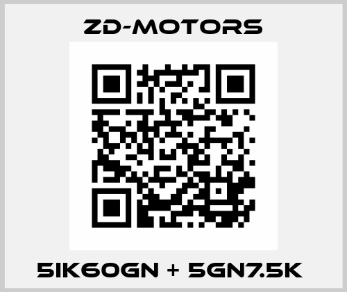 5IK60GN + 5GN7.5K  ZD-Motors