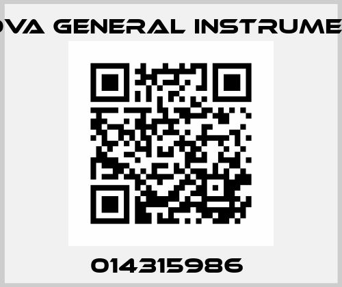 014315986  Nuova General Instrument