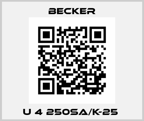 U 4 250SA/K-25  Becker