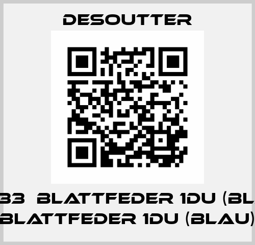 117833  BLATTFEDER 1DU (BLAU)  BLATTFEDER 1DU (BLAU) Desoutter