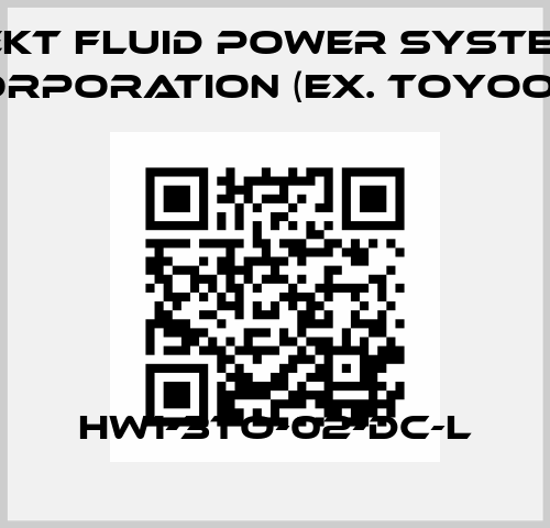 HW1-3TO-02-DC-L JTEKT FLUID POWER SYSTEMS CORPORATION (ex. Toyooki)