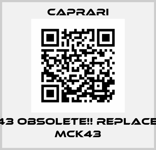 MCH43 Obsolete!! Replaced by MCK43 CAPRARI
