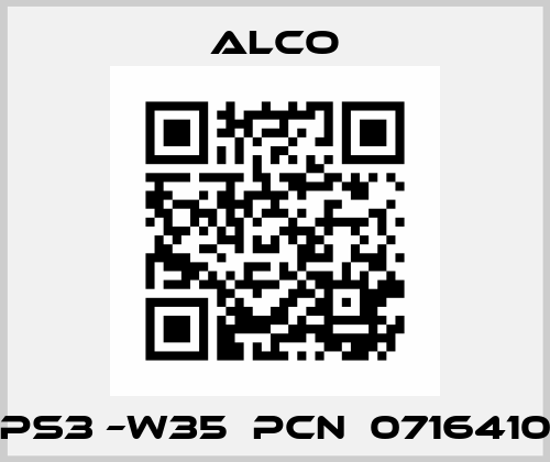 PS3 –W35  PCN  0716410 Alco