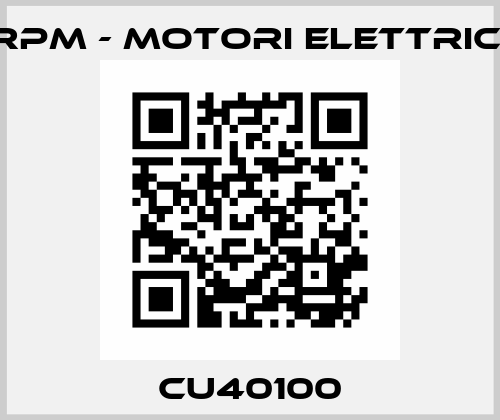 CU40100 RPM - Motori elettrici