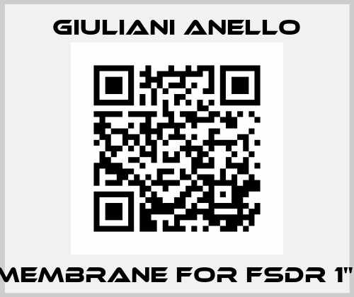 MEMBRANE FOR FSDR 1"  Giuliani Anello