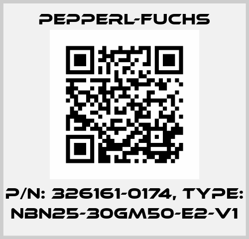 p/n: 326161-0174, Type: NBN25-30GM50-E2-V1 Pepperl-Fuchs