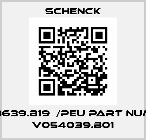 V383639.B19  /PEU Part number V054039.B01 Schenck