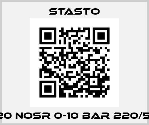 NS320 NOSR 0-10 BAR 220/50HZ  STASTO