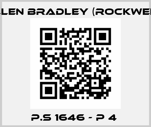 P.S 1646 - P 4  Allen Bradley (Rockwell)