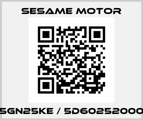 5GN25KE / 5D60252000 Sesame Motor