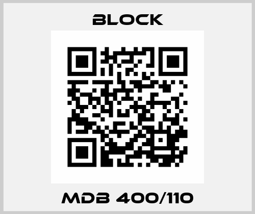 MDB 400/110 Block