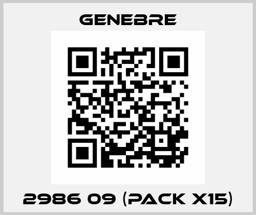 2986 09 (pack x15) Genebre
