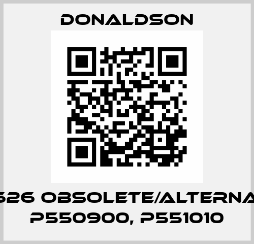 P550626 obsolete/alternatives P550900, P551010 Donaldson