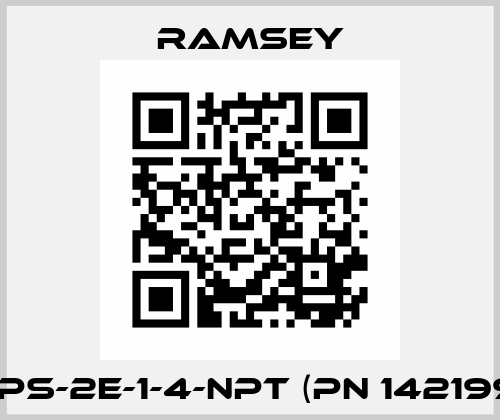 SPS-2E-1-4-NPT (PN 142199) Ramsey