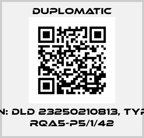 P/N: DLD 23250210813, Type: RQA5-P5/1/42 Duplomatic