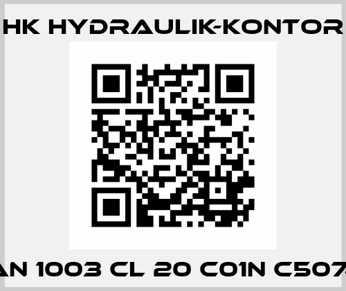 P1 AAN 1003 CL 20 C01N C5074907 HK HYDRAULIK-KONTOR
