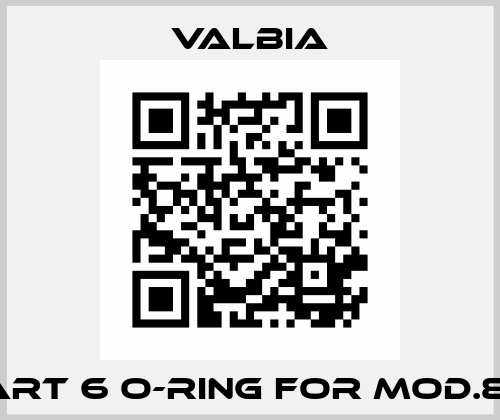 PART 6 O-RING FOR MOD.85  Valbia