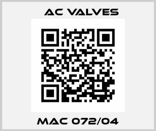 MAC 072/04 MAC
