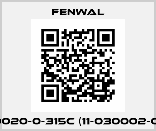 300020-0-315C (11-030002-000) FENWAL