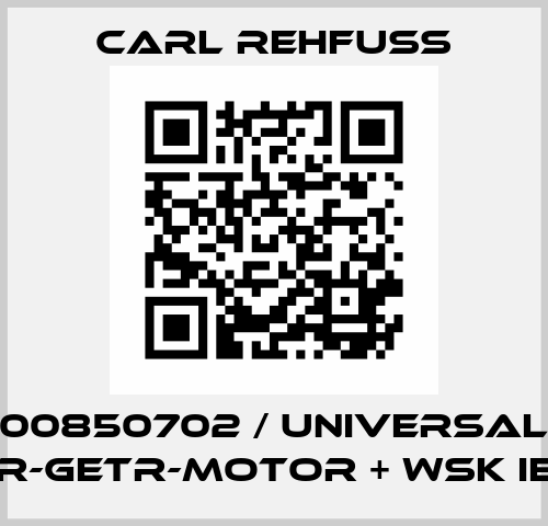 00850702 / Universal Dr-Getr-Motor + WSK IE3 Carl Rehfuss