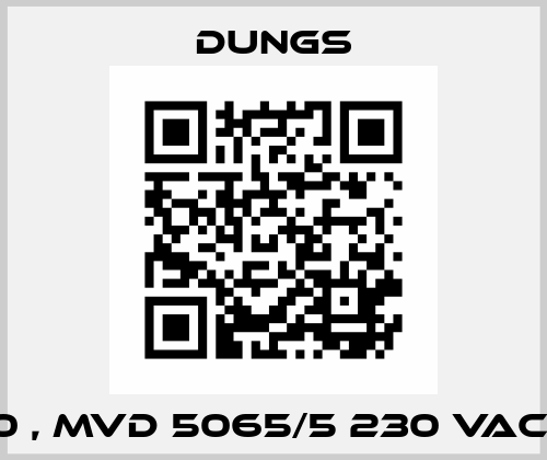 165510 , MVD 5065/5 230 VAC IP 54 Dungs