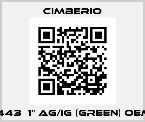 1443  1" AG/IG (green) oem Cimberio